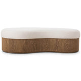 Celeste Accent Bench, Nomad Snow by Four Hands