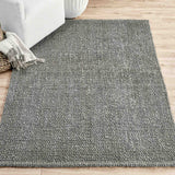 Chunky Loop Rug, Blue Charcoal