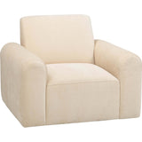 Claire Swivel Chair, Athens Cream-Furniture - Chairs-High Fashion Home