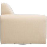Claire Swivel Chair, Athens Cream-Furniture - Chairs-High Fashion Home