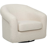 Clemente Swivel Chair, Lila Linen by Becki Owens-Furniture - Chair-High Fashion Home