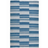 Colton Stripe Outdoor Rug, Cabana Blue-Rugs1-High Fashion Home