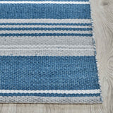 Colton Stripe Outdoor Rug, Cabana Blue-Rugs1-High Fashion Home