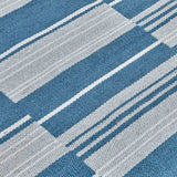 Colton Stripe Outdoor Rug, Cabana Blue-Rugs1-High Fashion Home