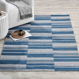 Colton Stripe Outdoor Rug, Cabana Blue-Rugs1-High Fashion Home