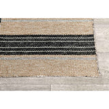 Colton Stripe Outdoor Rug, Charcoal Stripe-Rugs1-High Fashion Home