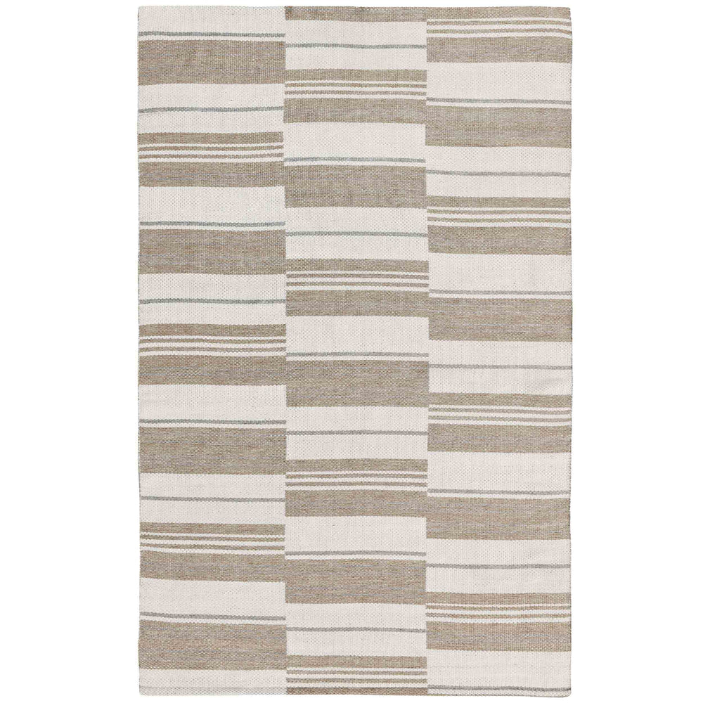 Colton Stripe Outdoor Rug, Ivory Stripe-Rugs1-High Fashion Home