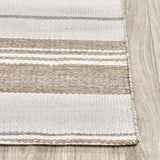 Colton Stripe Outdoor Rug, Ivory Stripe-Rugs1-High Fashion Home