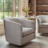 Coltrane Swivel Chair, Austin Latte