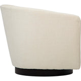 Coltrane Swivel Chair, Colby Cream-Furniture - Chair-High Fashion Home