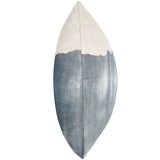 Cora Pillow, Natural/ Denim Blue