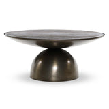 Corbett Small Coffee Table, Creamy Taupe Marble/Aged Bronze by Four Hands-Furniture - Accent Tables-High Fashion Home