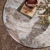 Corbett Small Coffee Table, Creamy Taupe Marble/Aged Bronze by Four Hands-Furniture - Accent Tables-High Fashion Home