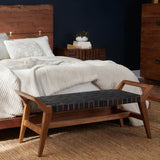 Cove Bench, Black-Furniture - Benches-High Fashion Home