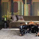 Cypress Root Square Coffee Table, Black/Natural-Furniture - Accent Tables-High Fashion Home