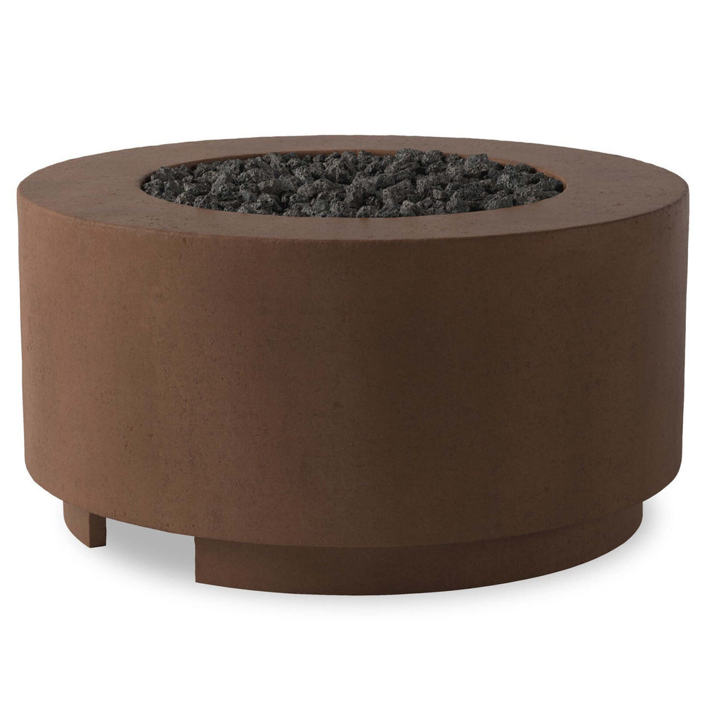 Damian Outdoor Propane Fire Table, Clay Concrete by Four Hands-Furniture - Outdoor-High Fashion Home