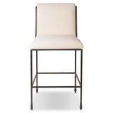 Decker Stool, Crypton Wayfarer Snow by Four Hands-Furniture - Dining-High Fashion Home