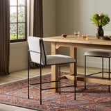 Decker Stool, Crypton Wayfarer Snow by Four Hands-Furniture - Dining-High Fashion Home