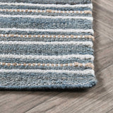 Del Mar Rug, Aqua Blue/Multi