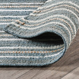 Del Mar Rug, Aqua Blue/Multi