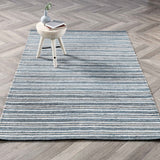 Del Mar Rug, Aqua Blue/Multi