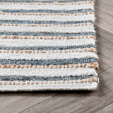 Del Mar Rug, Ivory/Aqua