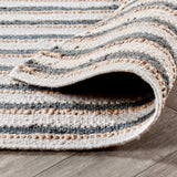 Del Mar Rug, Ivory/Aqua