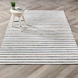 Del Mar Rug, Ivory/Aqua