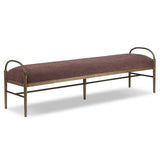 Demi Accent Bench, Laughlin Plum by Amber Lewis x Four Hands-Furniture - Benches-High Fashion Home