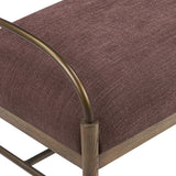 Demi Accent Bench, Laughlin Plum by Amber Lewis x Four Hands-Furniture - Benches-High Fashion Home
