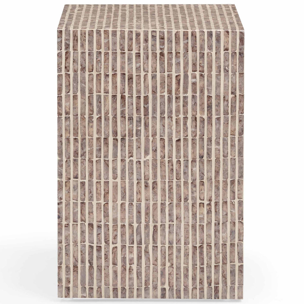 Derry Capiz Shell Nightstand in Lavender | Nightstand | High