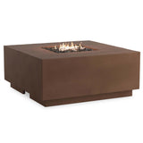 Donovan Outdoor Natural Gas Fire Table, Clay Concrete by Four Hands-Furniture - Outdoor-High Fashion Home