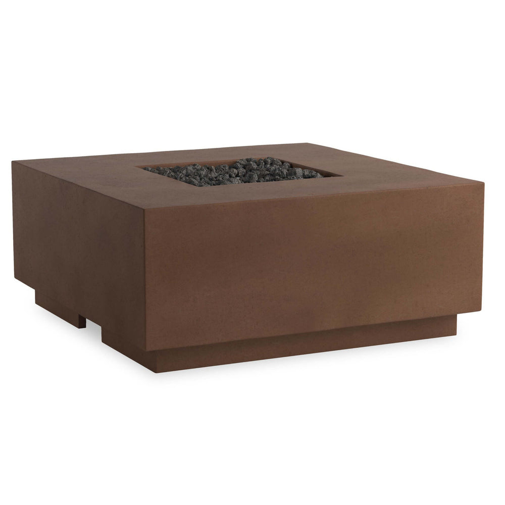 Donovan Outdoor Propane Fire Table, Clay Concrete by Four Hands-Furniture - Outdoor-High Fashion Home