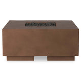 Donovan Outdoor Propane Fire Table, Clay Concrete by Four Hands-Furniture - Outdoor-High Fashion Home