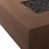 Donovan Outdoor Propane Fire Table, Clay Concrete by Four Hands-Furniture - Outdoor-High Fashion Home