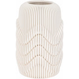 Providence 3D Printed Vase, Ivory-Accessories-High Fashion Home