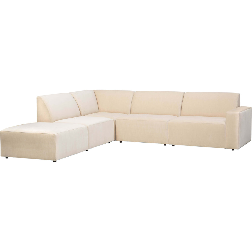 Elio Sectional w/Ottoman, Athens Cream