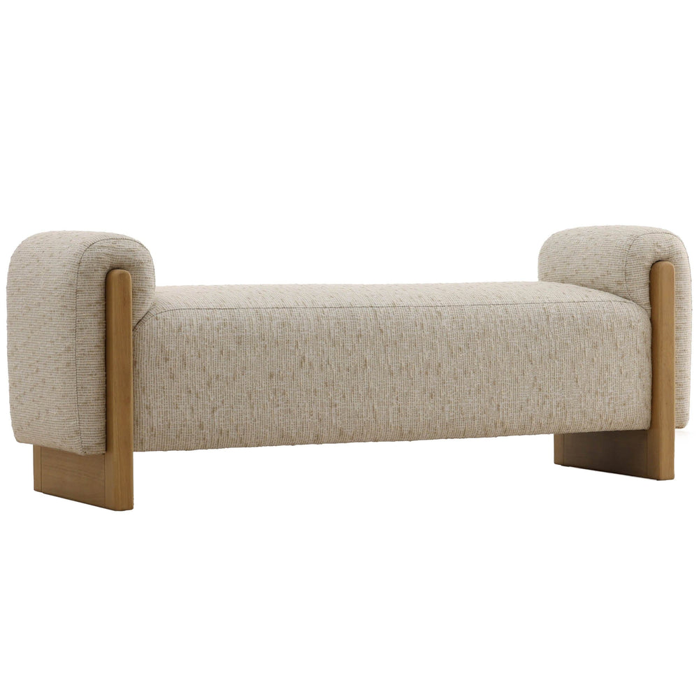 Eliott Bench, Cream-Furniture - Benches-High Fashion Home