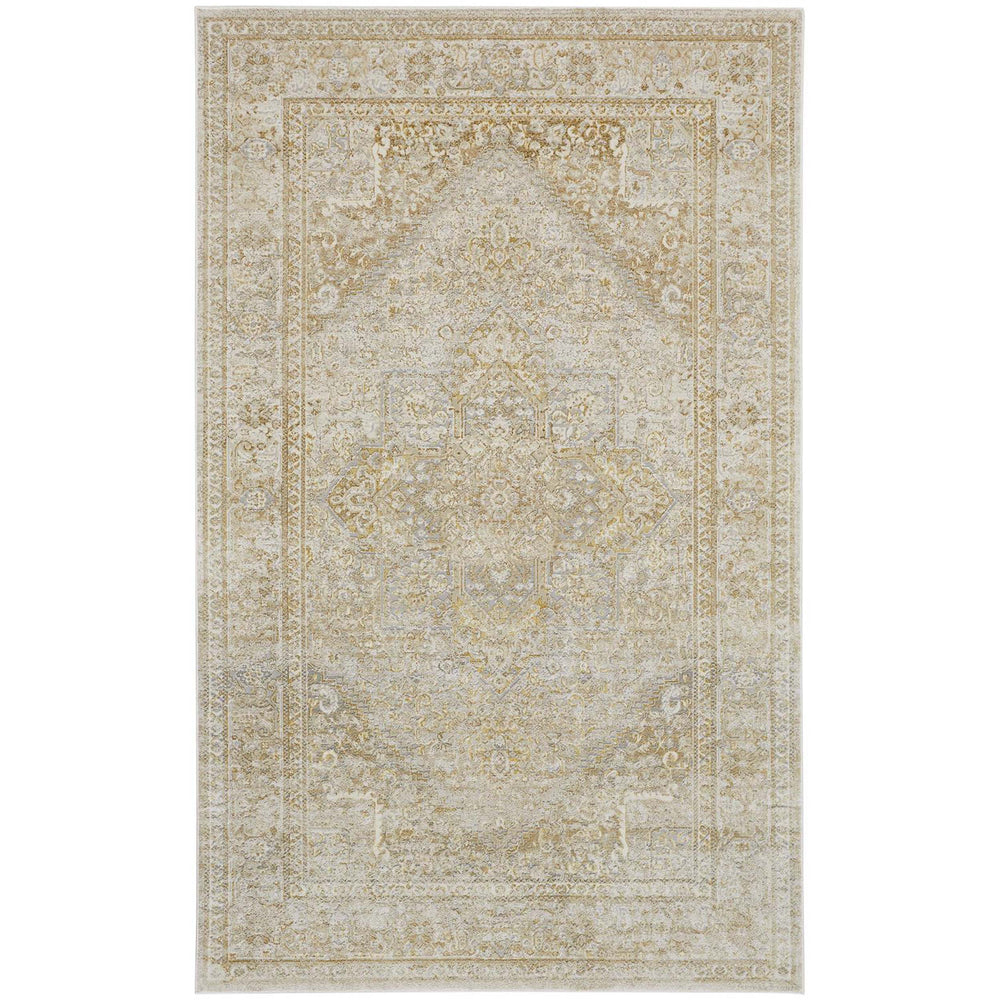 Feizy Rug Aura 3734F, Brown/Gold-Rugs1-High Fashion Home