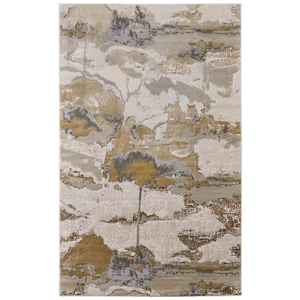 Feizy Rug Aura 3737F, Gold/Gray-Rugs1-High Fashion Home
