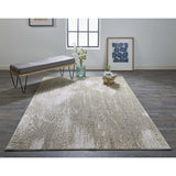 Feizy Rug Aura 3739F, Ivory/Gold-Rugs1-High Fashion Home
