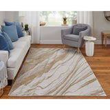 Feizy Rug Aura 39LLF, Ivory/Gold-Rugs1-High Fashion Home