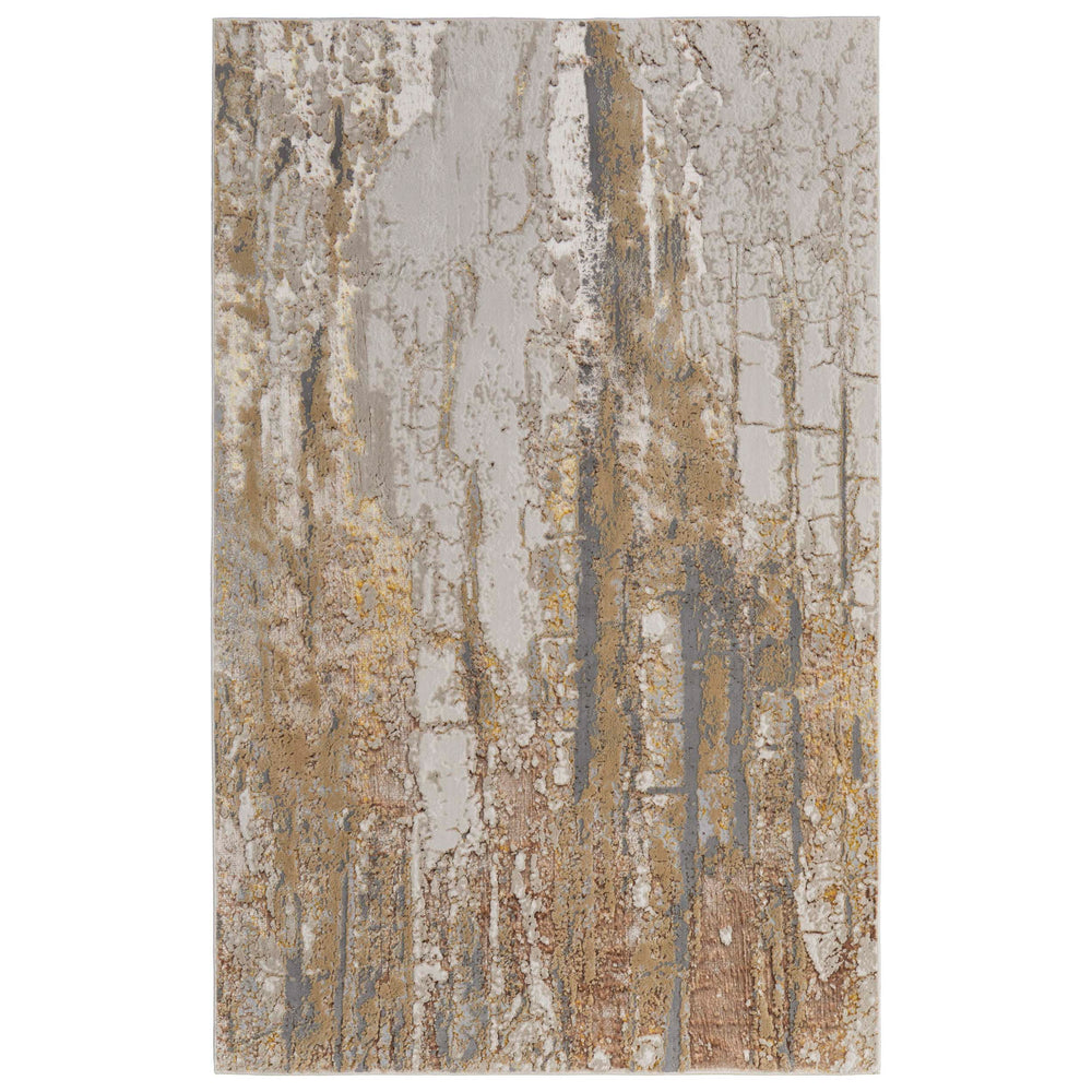 Feizy Rug Aura 39LMF, Gold/Ivory-Rugs1-High Fashion Home