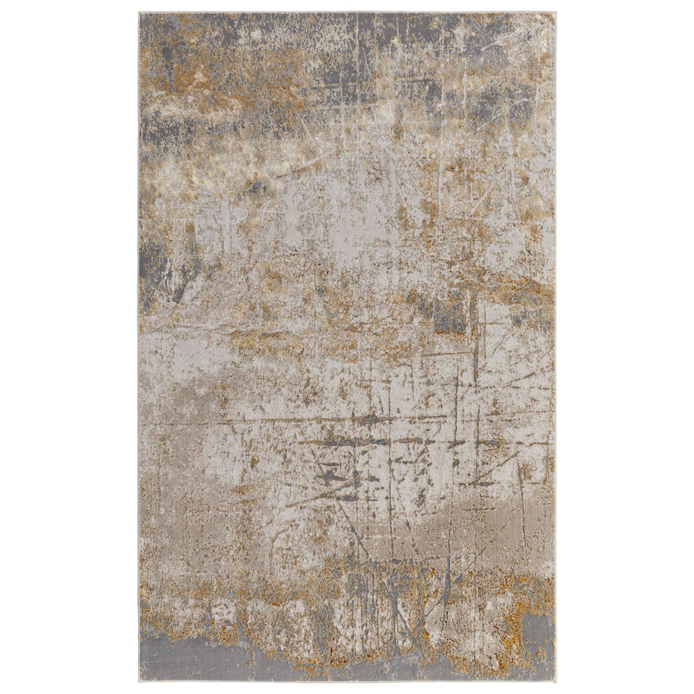 Feizy Rug Aura 39LNF, Gold/Gray-Rugs1-High Fashion Home