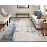 Feizy Rug Clio 39LXF, Ivory/Blue-Rugs1-High Fashion Home