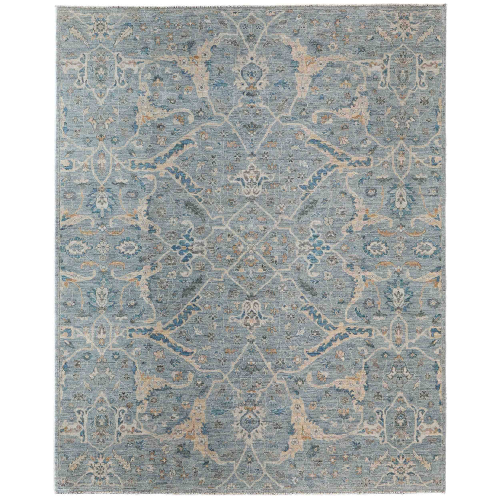 Feizy Rug Khyber 69GKF, Blue/Beige-Rugs1-High Fashion Home