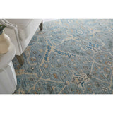 Feizy Rug Khyber 69GKF, Blue/Beige-Rugs1-High Fashion Home