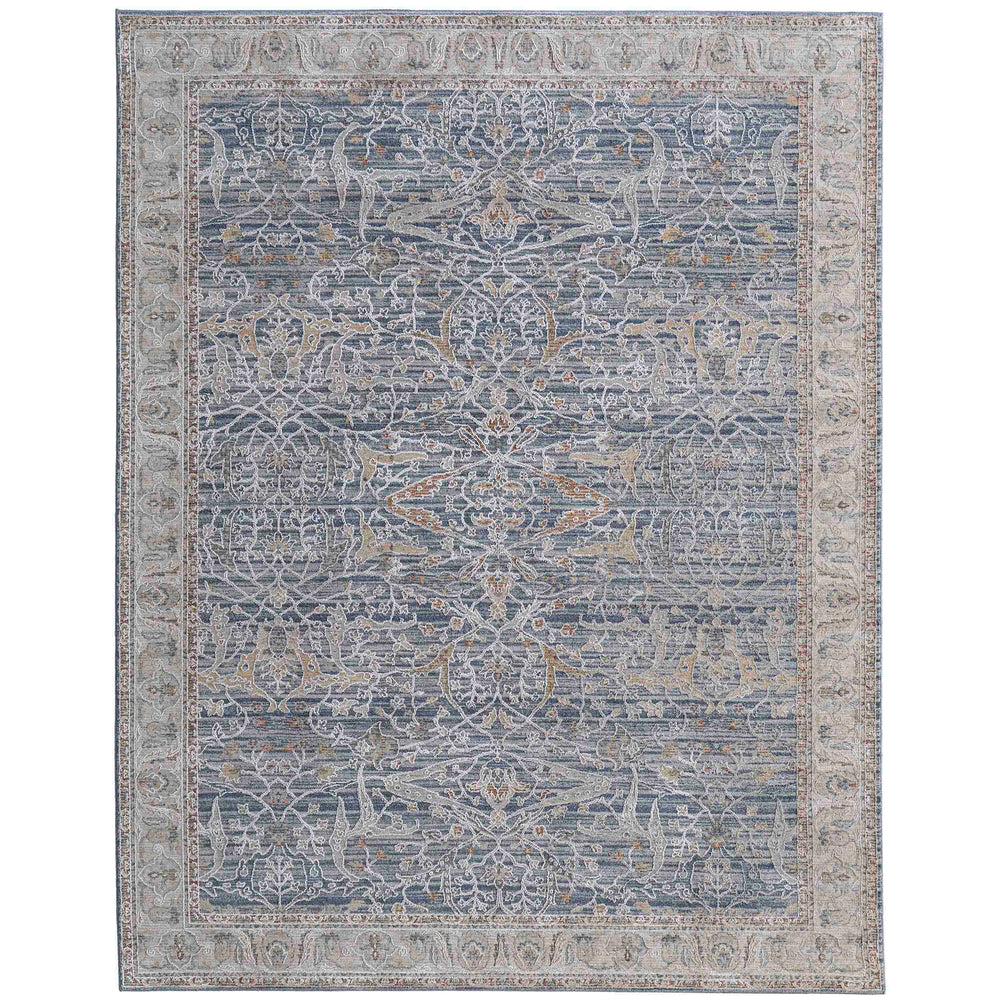 Feizy Rug Pasha 39M4F, Blue/Ivory-Rugs1-High Fashion Home