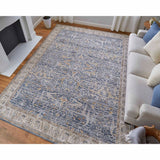 Feizy Rug Pasha 39M4F, Blue/Ivory-Rugs1-High Fashion Home