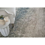Feizy Rug Richmond 39R5F, Blue/Beige-Rugs1-High Fashion Home